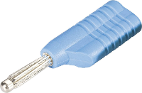 Schnepp S 4041 L bl Pluimstekker Stekker, recht Stift Ø: 4 mm Blauw 1 stuk(s)