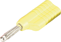 Schnepp S 4041 L ge Pluimstekker Stekker, recht Stift Ø: 4 mm Geel 1 stuk(s)