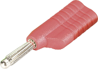 Schnepp S 4041 L rt Pluimstekker Stekker, recht Stift Ø: 4 mm Rood 1 stuk(s)
