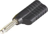 Schnepp S 4041 L sw Pluimstekker Stekker, recht Stift Ø: 4 mm Zwart 1 stuk(s)