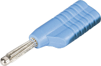 Schnepp S 4041 S Pluimstekker Stekker, recht Stift Ø: 4 mm Blauw 1 stuk(s)