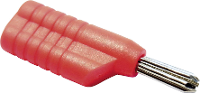 Schnepp S 4041 S Pluimstekker Stekker, recht Stift Ø: 4 mm Rood 1 stuk(s)