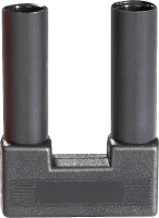 Schnepp SI FK 19/4 sw Veiligheids kortsluitingstekker Zwart Stift Ø: 4 mm Penafstand: 19 mm 1 stuk(s)