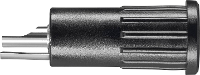 Schützinger BRBU 7924 L Ni / SW Naaf met ingeperste brugbus Zwart 1 stuk(s)