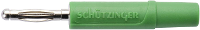 Schützinger DI FK 02 L Ni / GN Veerkorfstekker Groen 1 stuk(s)