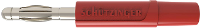 Schützinger DI FK 04 L Ni / RT Veerkorfstekker Rood 1 stuk(s)