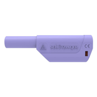 Schützinger DI SFK 8500 L Ni / AS / PVI Veiligheids veerkorfstekker Stift Ø: 4 mm Violet 1 stuk(s)
