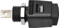 Schützinger ESD 498 / SW Sneldrukklem Zwart 16 A 1 stuk(s)