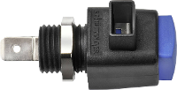 Schützinger ESD 798 / BL Veiligheids sneldrukklem Blauw 16 A 1 stuk(s)