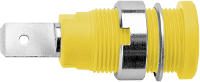 Schützinger SEB 6452 Ni / GNGE Veiligheids labconnector, female Bus, inbouw verticaal Stift Ø: 4 mm Groen, Geel 1 stuk(s)