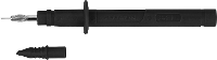 Schützinger SPS 2381 Ni / SW Veiligheids testpunt Bus 4 mm Zwart 1 stuk(s)