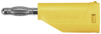 Schützinger Veerkorfstekker Stift Ø: 4 mm Geel 1 stuk(s)