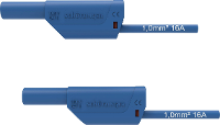 Schützinger VSFK 8500 / 1 / 50 / BL Veiligheidsmeetsnoer 4mm stekker 4mm stekker 50.00 Cm Blauw 1 stuk(s)
