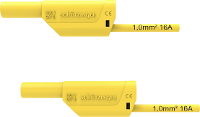 Schützinger VSFK 8700 / 1 / 100 / GE Veiligheidsmeetsnoer 4mm stekker 4mm stekker 100.00 Cm Geel 1 stuk(s)