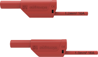 Schützinger VSFK 8700 / 1 / 100 / RT Veiligheidsmeetsnoer 4mm stekker 4mm stekker 100.00 Cm Rood 1 stuk(s)