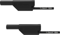 Schützinger VSFK 8700 / 1 / 100 / SW Veiligheidsmeetsnoer 4mm stekker 4mm stekker 100.00 Cm Zwart 1 stuk(s)