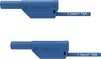 Schützinger VSFK 8700 / 1 / 200 / BL Veiligheidsmeetsnoer 4mm stekker 4mm stekker 200.00 Cm Blauw 1 stuk(s)