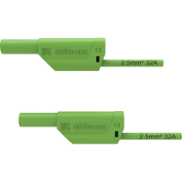 Schützinger VSFK 8700 / 2.5 / 50 / GN Veiligheidsmeetsnoer 4mm stekker 4mm stekker 50.00 Cm Groen 1 stuk(s)