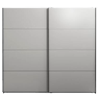Schuifdeurkast Dallas antraciet/grijs softclose   210x225x65 cm   Leen Bakker