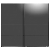 Schuifdeurkast Dallas antraciet softclose   210x225x65 cm   Leen Bakker