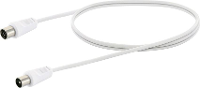 Schwaiger Antenne, Satelliet Aansluitkabel [1x IEC stekker   1x IEC bus] 1.5 M Wit