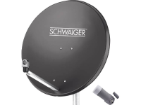 Schwaiger satellietinstallatie voor 1 satelliet  satellietschotel 80 cm, antraciet, LNB   1 aansluiting