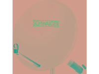 Schwaiger satellietinstallatie voor 1 satelliet   satellietschotel 80 cm, lichtgrijs, LNB   1 aansluiting