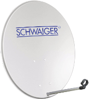 Schwaiger SPI2080 Satellietschotel 80 cm Reflectormateriaal: Aluminium Aluminium grijs