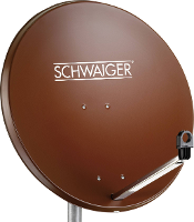 Schwaiger SPI996.2 Satellietschotel 80 cm Reflectormateriaal: Staal Steenrood