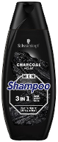 Schwarzkopf Men Charcoal + Clay 3 in 1 Shampoo