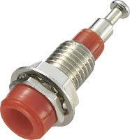 SCI R1 17 Laboratoriumbus Bus, inbouw verticaal Stift Ø: 2 mm Rood 1 stuk(s)
