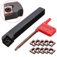Sclcr1212h09 Turning Tool Holder Cnc Lathe Tool Cutter With 10pcs Ccmt09t304 Pm Inserts