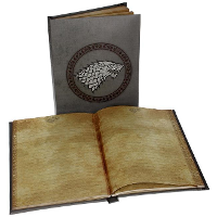 Game Of Thrones: Stark Notebook With Light