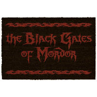 SD Toys Lord of the Rings: 20th Anniversary   The Black Gates of Mordor Doormat Logo 60X40 deurmat