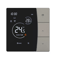 SDM6 Slimme WiFi Thermostaat met LCD Touchscreen voor Vloerverwarming APP Afstandsbediening Stemcontrole met Alexa Googl