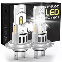 SEALIGHT 2PCS X3S H7 LED Auto Koplamp 6000LM Auto Voorkant Licht Hi Laag Straling 6500K LED Koplamp Gloeilampen Turbo Ve