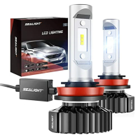 SEALIGHT X1 Paar Auto LED koplampen 6000K Koel witte LED lampen 600% Hoge Helderheid 100W LED lampen
