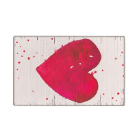 Tarkett vloerkleed Finally Vinyl™ Hart   rood   125x196 cm   Leen Bakker