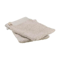 Walra washand (set van 2)   kiezelgrijs   16x21 cm   Leen Bakker