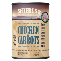 Seberus Chicken w/Carrots graanvrij natvoer hond 6 x 400 g