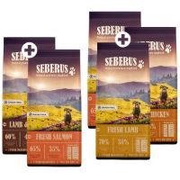 Seberus hondenvoer probeerpakket 3 kg Fresh Salmon + 3 kg Lamb & Potato