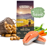 Seberus Mini/Small w/Fresh Salmon   natuurlijk graanvrij hondenvoer 3 kg