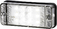 SecoRüt Achteruitrijlicht Open kabeleinden Achteruitrijlicht Achter 12 V, 24 V Wit Helder glas