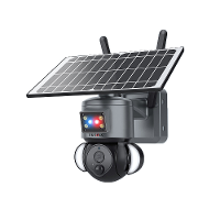 SECTEC 4G Camera met Zonnepaneel 3MP HD Kleuren Nachtzicht PIR Menselijke Detectie Tweeweg Audiom IP65 Waterdichte Zonne
