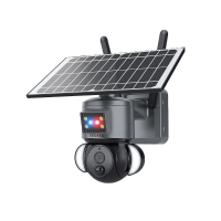 SECTEC 4G camera met zonnepaneel 3MP HD Nachtzicht in kleur PIR Menselijke detectie Tweeweg audio IP65 Waterdichte bewak