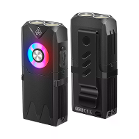 SEEKNITE EV15 650 Lumen Draagbare Buiten Nood Magneet EDC Zaklamp   Wit Licht + RGB Aluminium Legering Sleutelhanger Lic