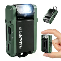SEEKNITE R7 800 lumen multi kleur EDC zaklamp Type C oplaadbaar RGB draagbare sleutelhanger zaklamp waterdicht voor outd