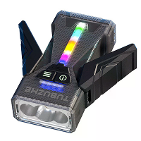 SD M19 5000LM Meerdere Lichtbronnen Zaklamp met RGB Zijlicht Magnetische Advertentietype C Oplaadbare Superheldere LED T