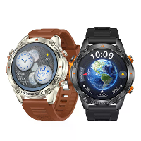Senbono G100 1,46 inch AMOLED scherm Met ingebouwd 128MB+128MB GPS 5ATM waterdicht bluetooth bel hartslag bloedzuurstofm
