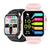 L81 1,95 inch HD scherm bluetooth oproep Hartslag Bloeddruk Bloedzuurstofmonitor Slaapmonitoring Vrouwen Gezondheid Adem